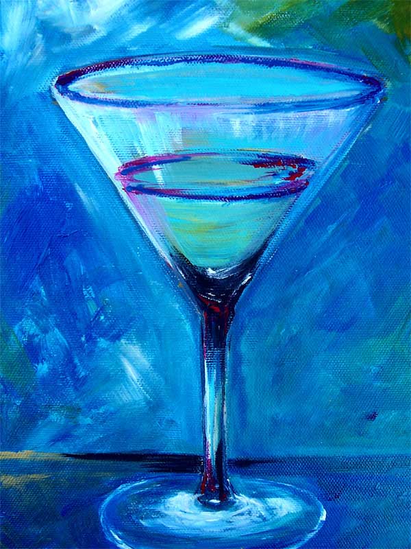 Blue Saphire Martini